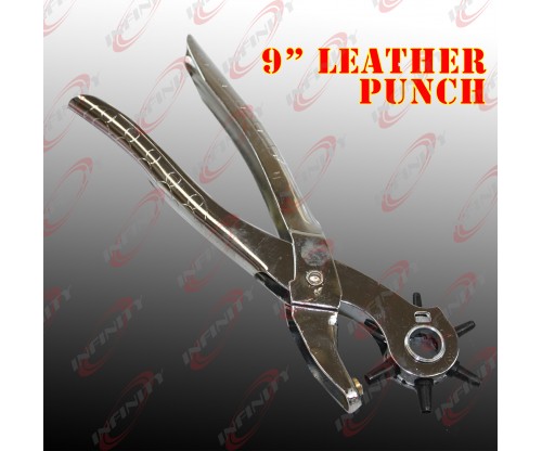 New 9" 6 Sized Heavy Duty Belt Watch Leather Hole Punch Hand Pliers Band Tool